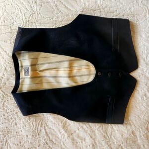 Classic Black Button-Up Vest